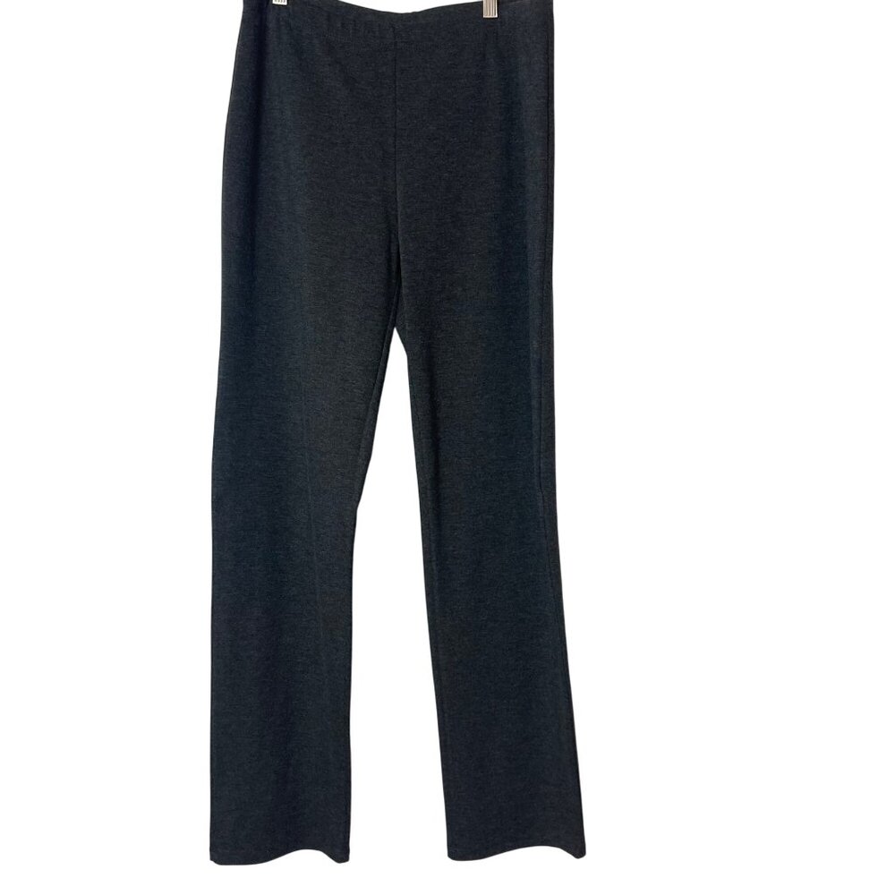 Clara Sun Woo Straight Leg Pants in Charcoal Gray